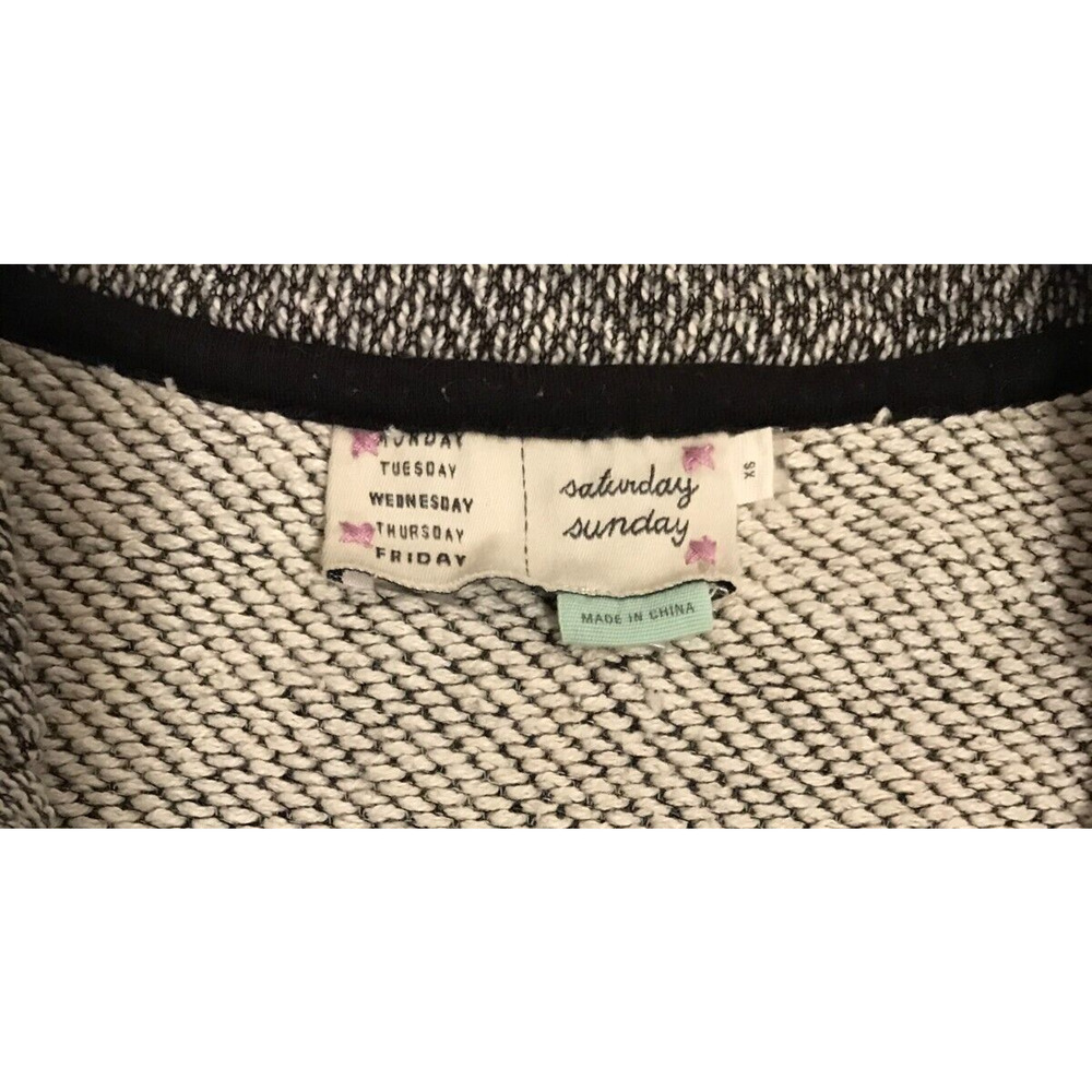 Anthropologie Saturday Sunday Milica Blazer XS Tweed Knit Double Breasted - Picture 4 of 9